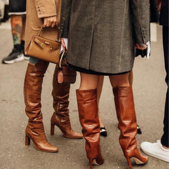 Loeffler Randall Solange Pointed Toe Knee Boots